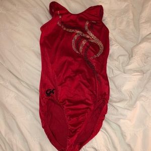GK red leotard